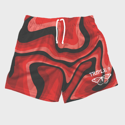 Triple 9 Release - Shorts - Red